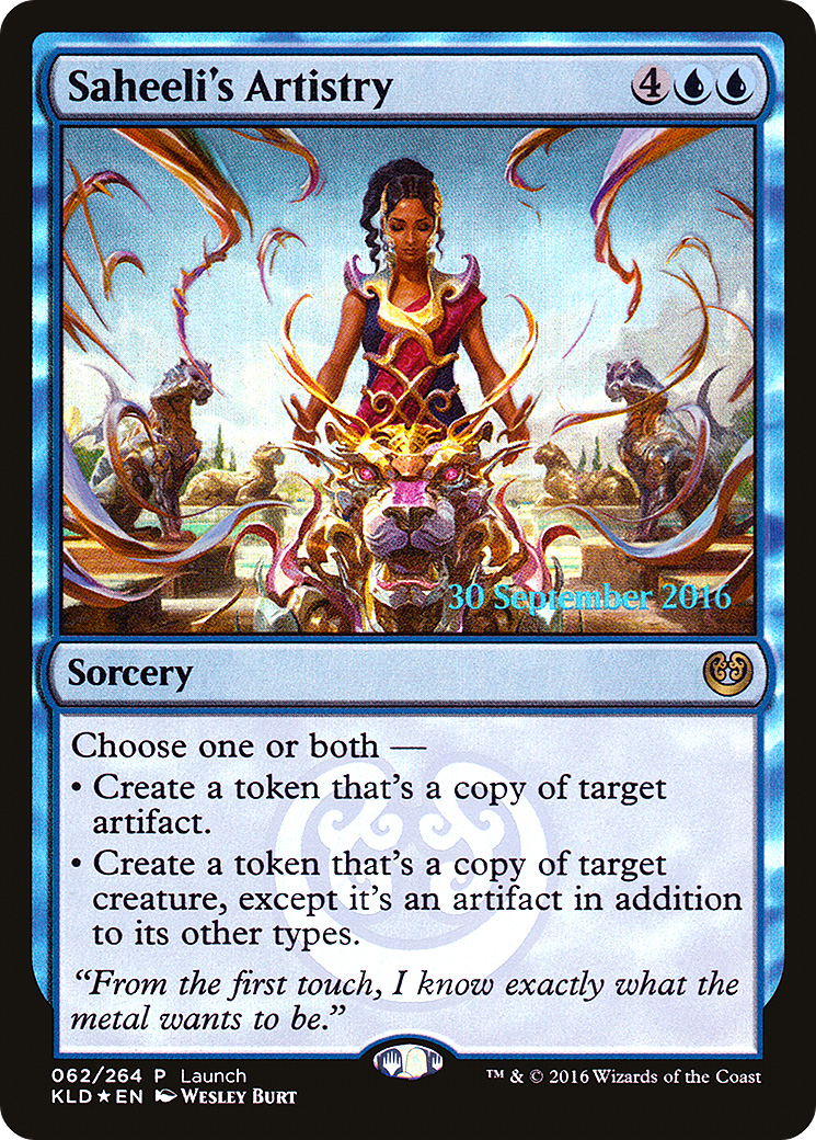 Saheeli's Artistry (LARP-062) - Kaladesh Promos Foil