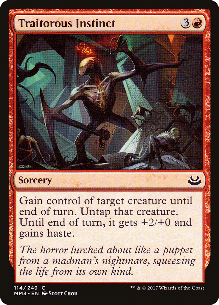 Traitorous Instinct (MM3-114) - Modern Masters 2017 Foil