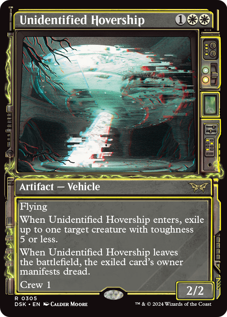 Unidentified Hovership (Showcase) (DSK-305) - Duskmourn: House of Horror: (Showcase)