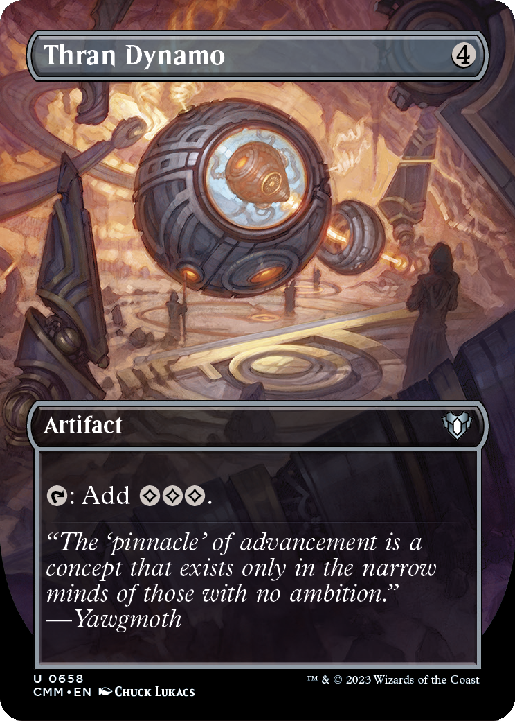Thran Dynamo (Borderless) (CMM-658) - Commander Masters Foil