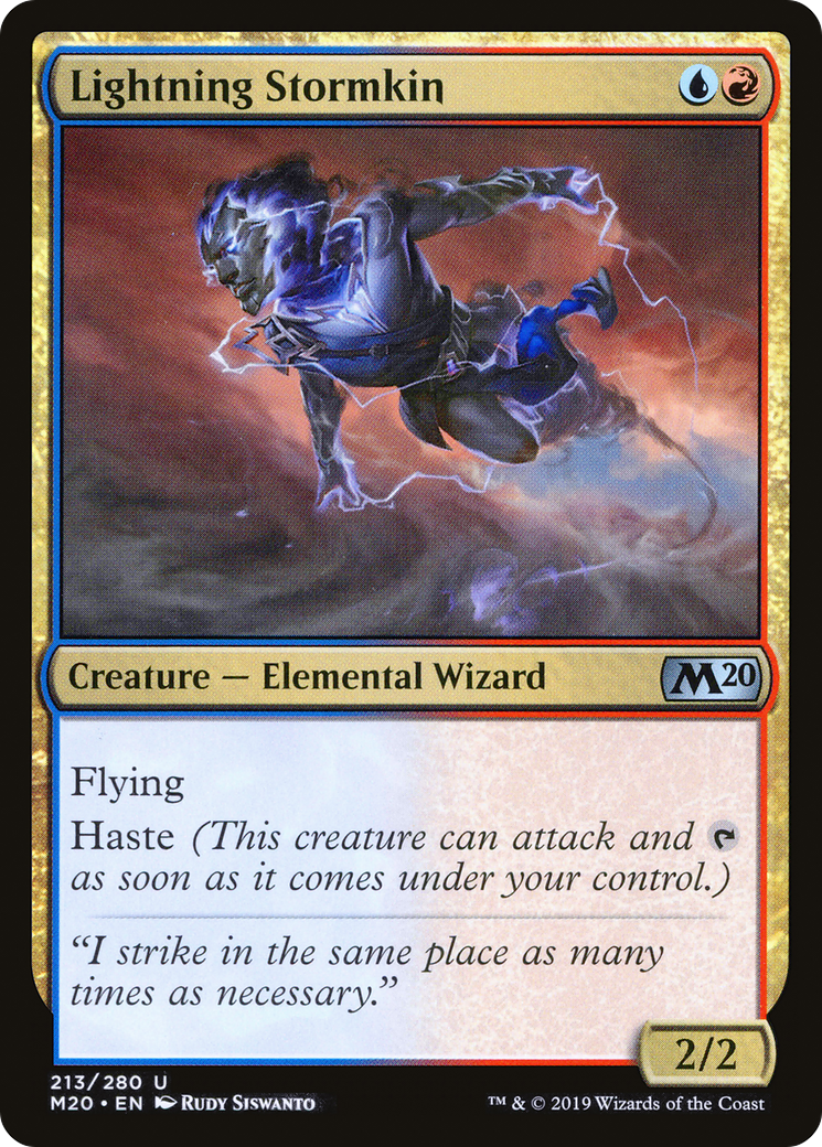 Lightning Stormkin (M20-213) - Core Set 2020 Foil