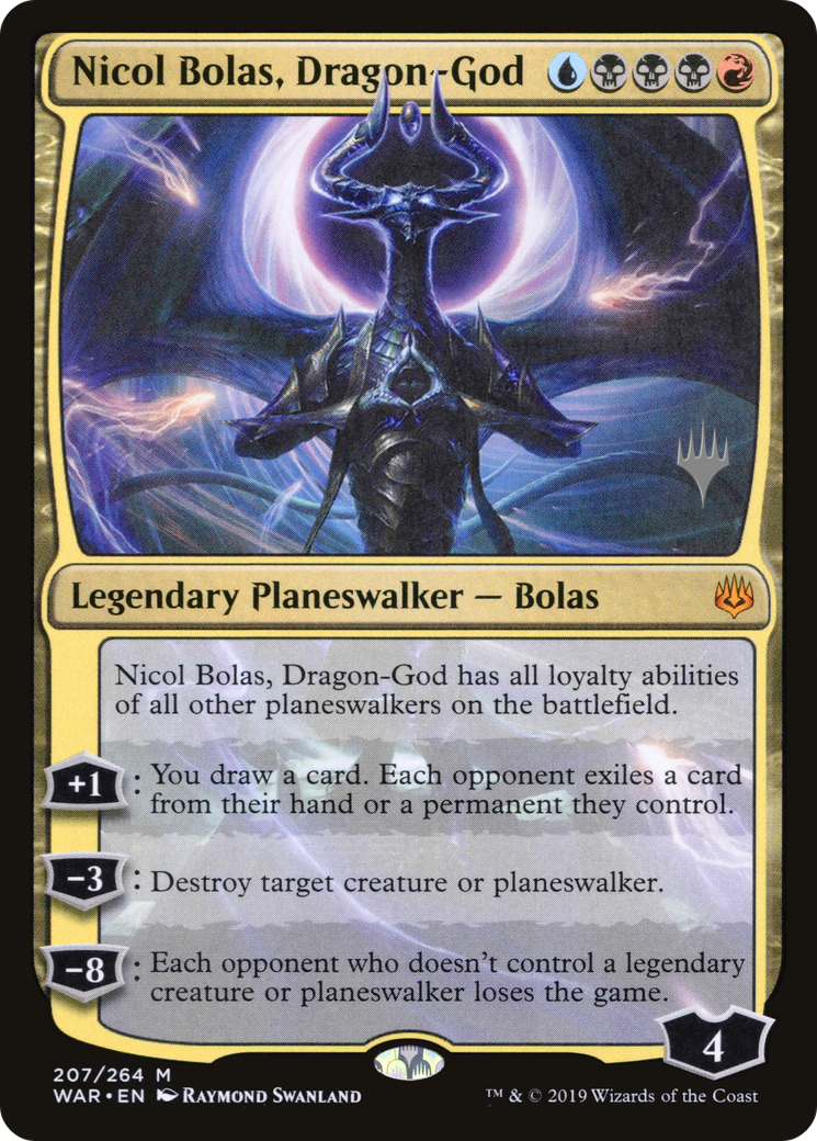 Nicol Bolas, Dragon-God (PPM20-207) - War of the Spark Promos Foil