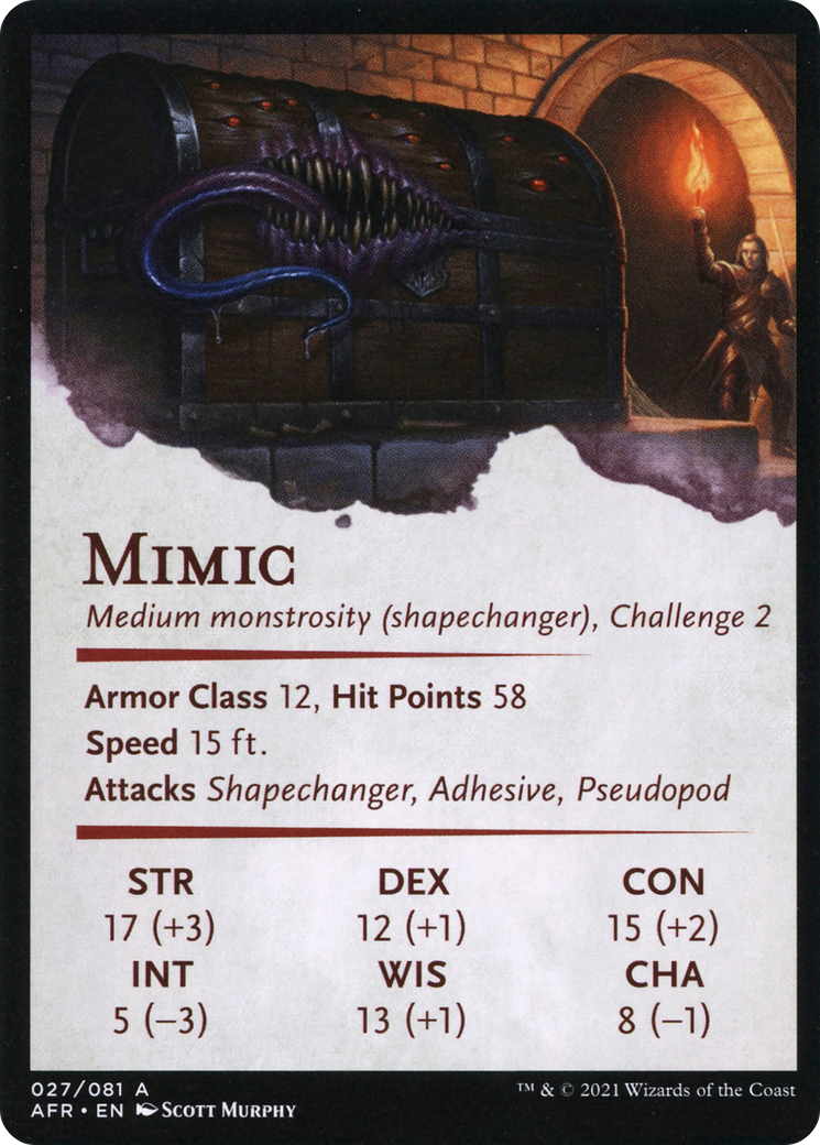 Mimic // Mimic (AAFR-027) - Adventures in the Forgotten Realms Art Series (Borderless)