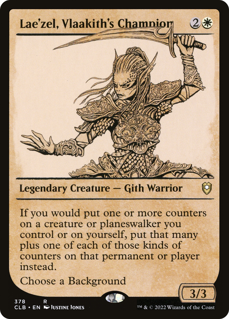 Lae'zel, Vlaakith's Champion (Showcase) (CLB-378) - Commander Legends: Battle for Baldur's Gate: (Showcase) Foil