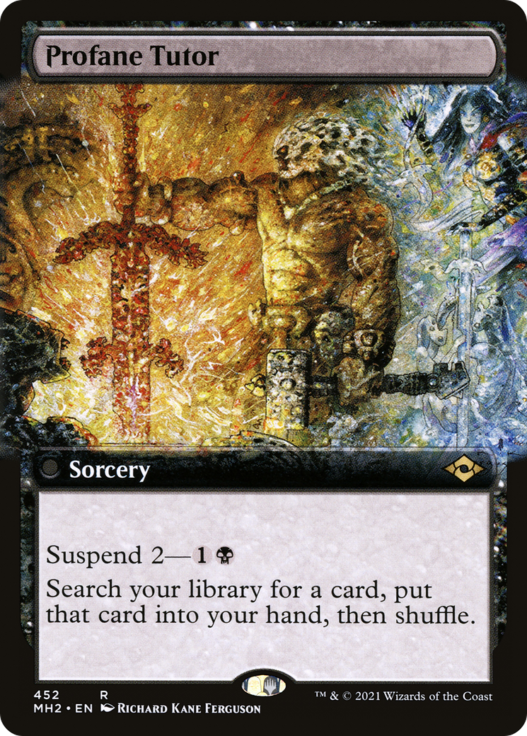 Profane Tutor (Extended Art) (MH2-452) - Modern Horizons 2: (Extended Art)