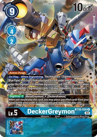 DeckerGreymon (Alternate Art) (BT10-026) - Xros Encounter Foil
