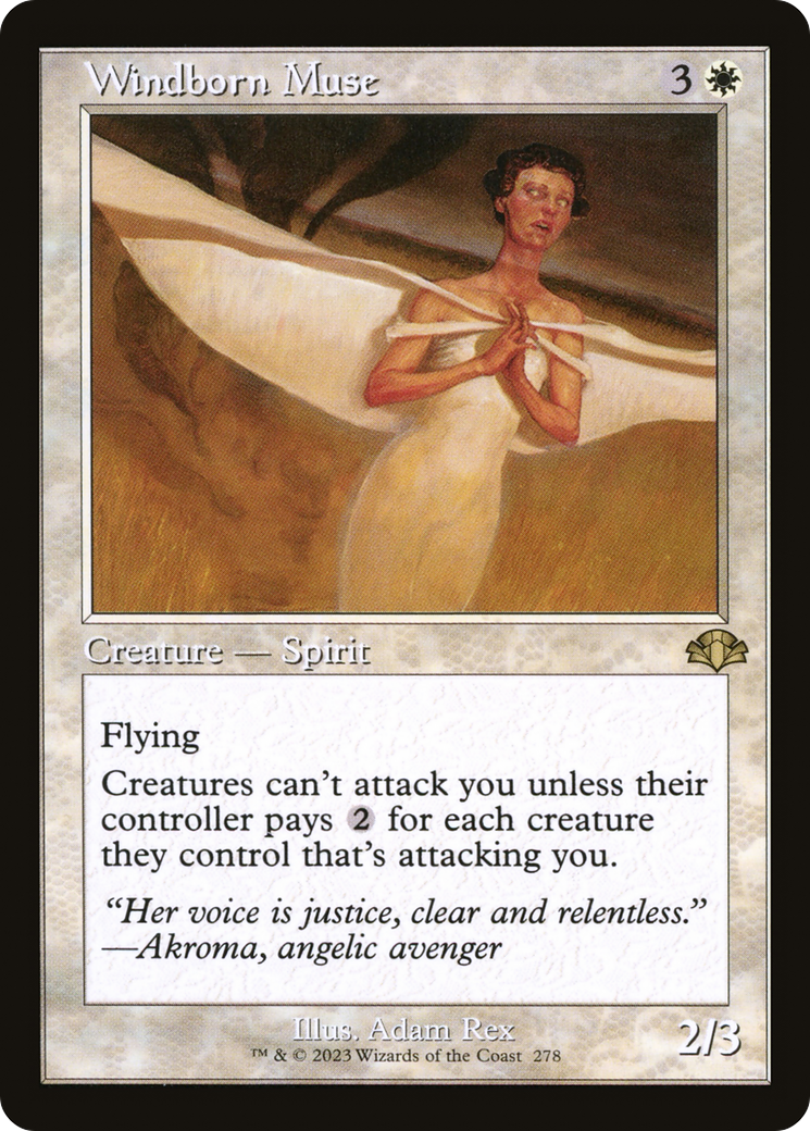 Windborn Muse (Retro Frame) (DMR-278) - Dominaria Remastered Foil