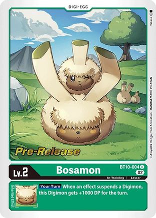 Bosamon (BT10-004) - Xros Encounter Pre-Release Cards Foil