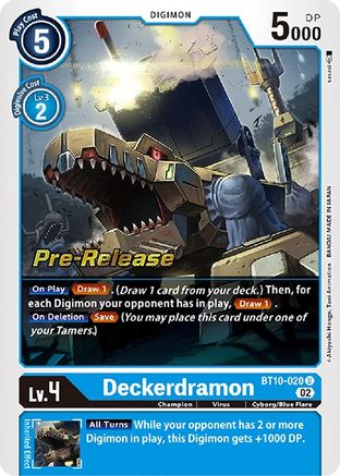 Deckerdramon (BT10-020) - Xros Encounter Pre-Release Cards Foil