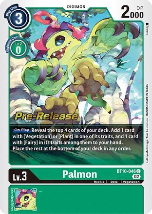 Palmon (BT10-046) - Xros Encounter Pre-Release Cards Foil
