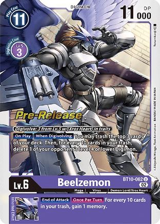 Beelzemon (BT10-082) - Xros Encounter Pre-Release Cards Foil