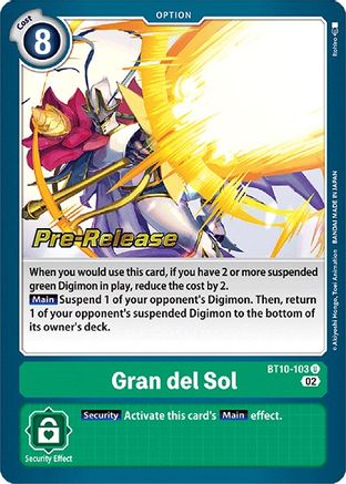 Gran del Sol (BT10-103) - Xros Encounter Pre-Release Cards Foil