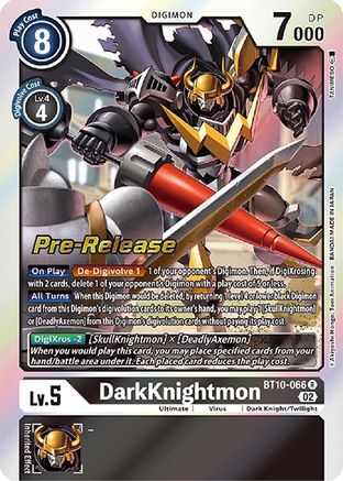 DarkKnightmon (BT10-066) - Xros Encounter Pre-Release Cards