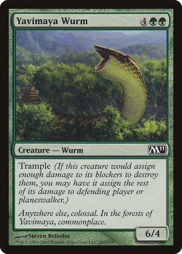 Yavimaya Wurm (M11-200) - Magic 2011