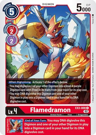 Flamedramon (EX3-008) - Draconic Roar
