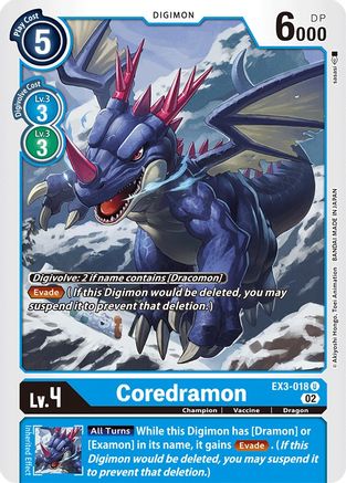 Coredramon - EX3-018 (EX3-018) - Draconic Roar