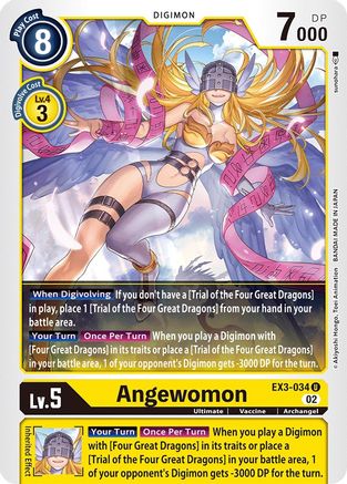Angewomon (EX3-034) - Draconic Roar