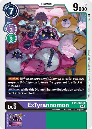 ExTyrannomon (EX3-060) - Draconic Roar