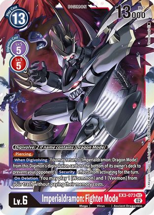 Imperialdramon: Fighter Mode (EX3-073) - Draconic Roar Foil