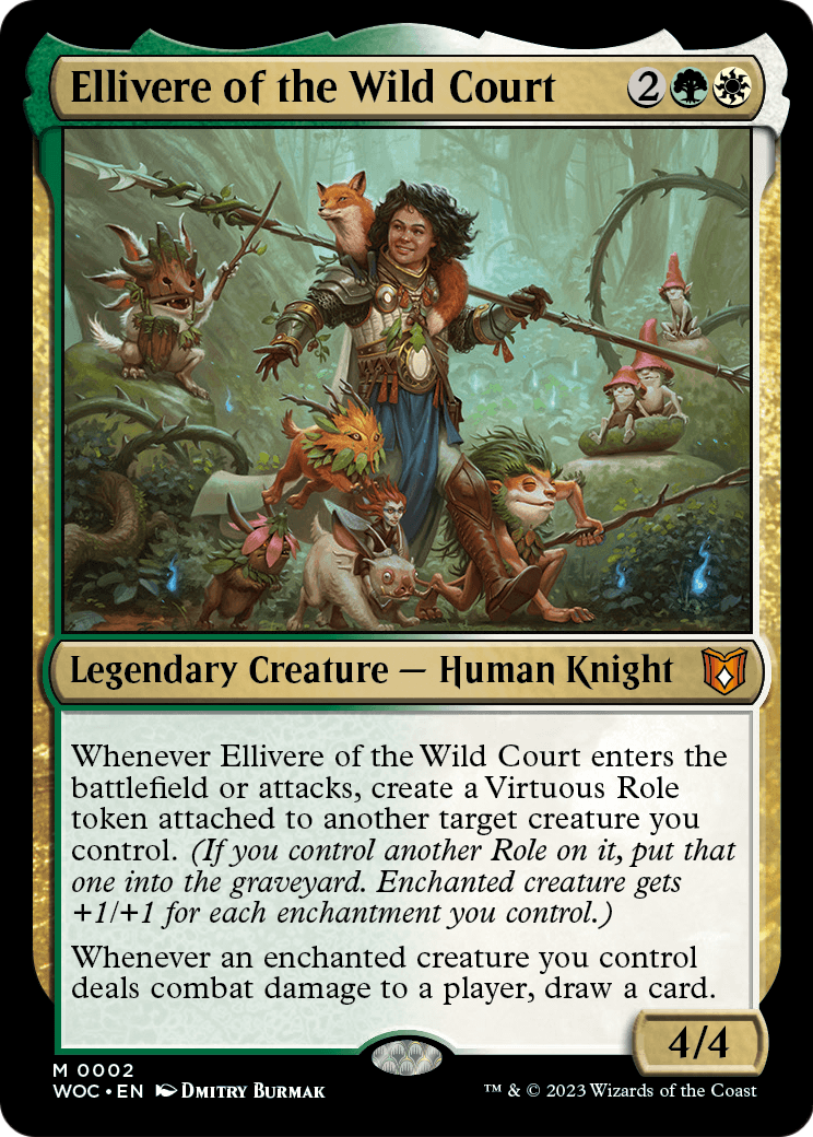 Ellivere of the Wild Court (WOC-002) - Wilds of Eldraine Commander Foil