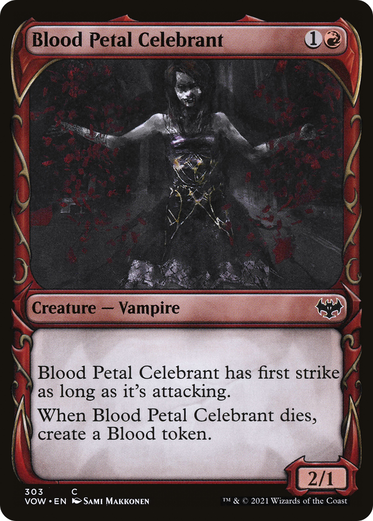 Blood Petal Celebrant (Showcase) (VOW-303) - Innistrad: Crimson Vow: (Showcase)