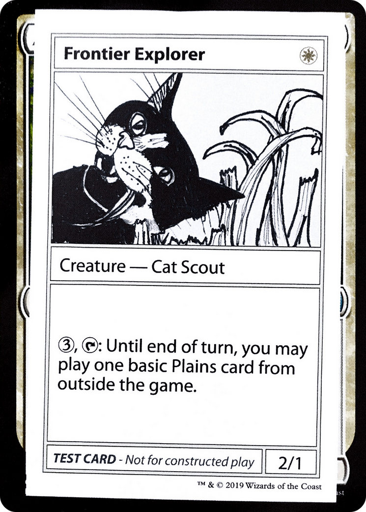 Frontier Explorer (No PW Symbol) (CMB1-) - Mystery Booster Playtest Cards 2021