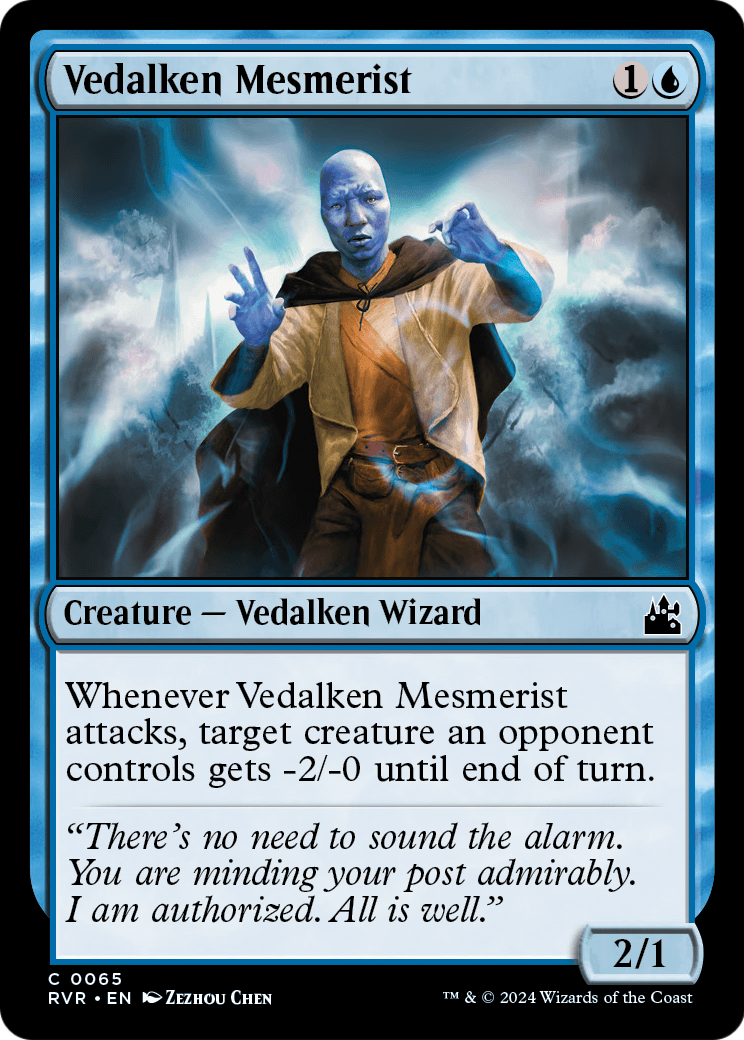 Vedalken Mesmerist (RVR-065) - Ravnica Remastered Foil