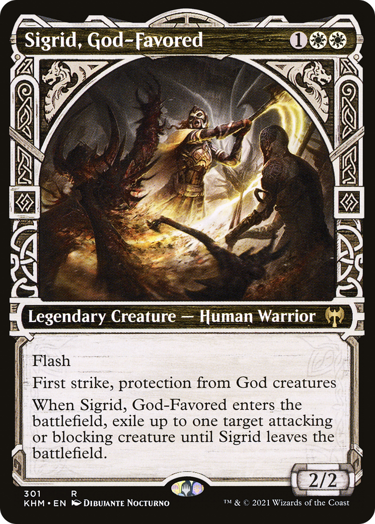 Sigrid, God-Favored (Showcase) (KHM-301) - Kaldheim: (Showcase)