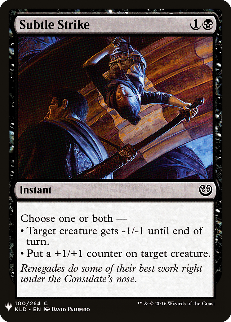 Subtle Strike (LIST-KLD-100) - The List