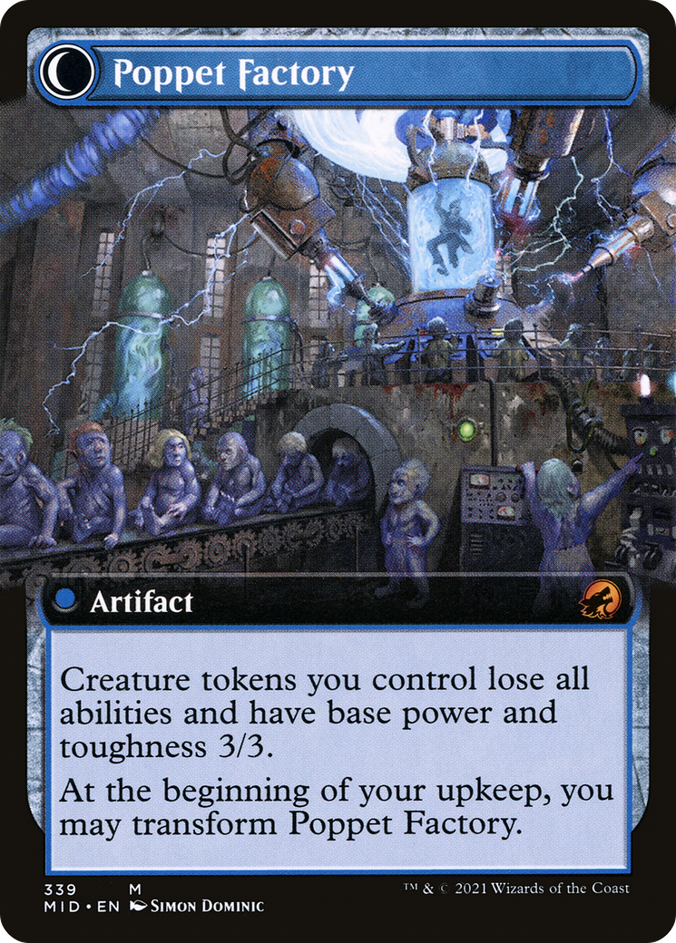 Poppet Stitcher (Extended Art) (MID-339) - Innistrad: Midnight Hunt: (Extended Art, Double Faced Transform) Foil