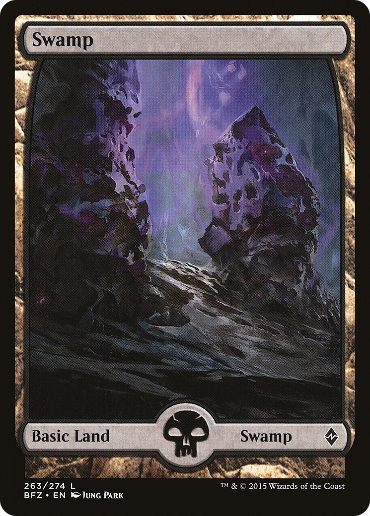 Swamp (263) - Full Art (BFZ-263) - Battle for Zendikar Foil
