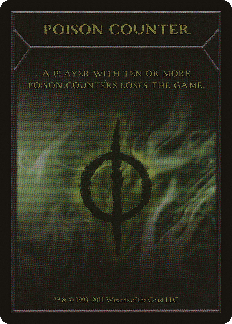 Poison Counter Token (NPH-) - New Phyrexia Tokens
