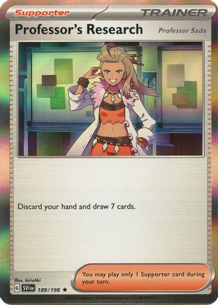 Professor's Research [Professor Sada] 189/198  - Reverse Holofoil SV01 Scarlet & Violet Base Set - Rare