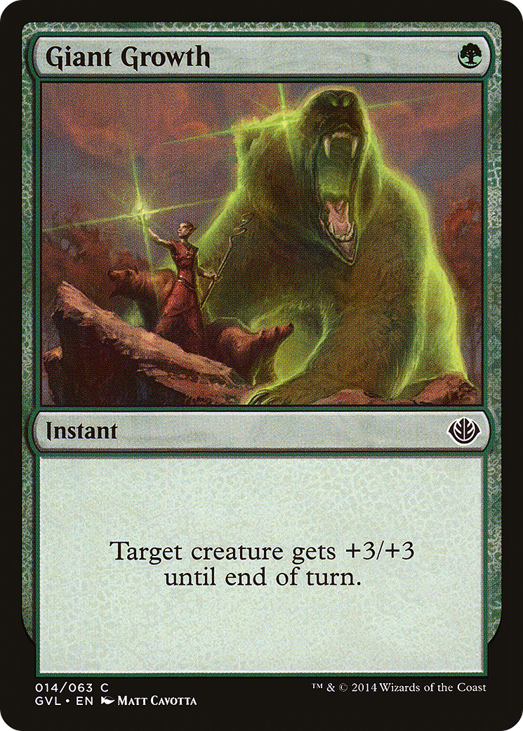 Giant Growth (Garruk vs Liliana) (DD3-014) - Duel Decks Anthology: Garruk vs. Liliana
