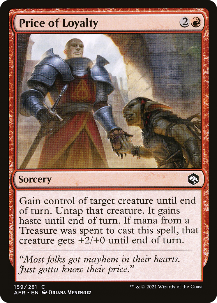 Price of Loyalty (AFR-159) - Adventures in the Forgotten Realms Foil
