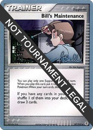 Bill's Maintenance - 2006 (Jimmy Ballard) 087  World Championship Decks - Uncommon