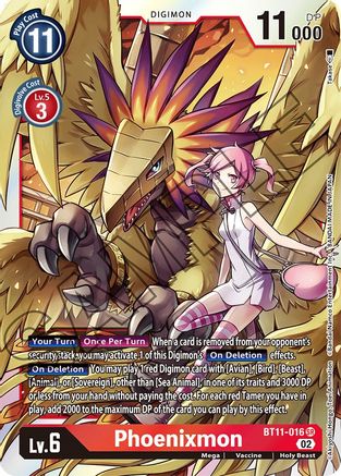 Phoenixmon (BT11-016) - Dimensional Phase Foil