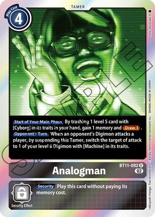 Analogman (BT11-092) - Dimensional Phase Foil