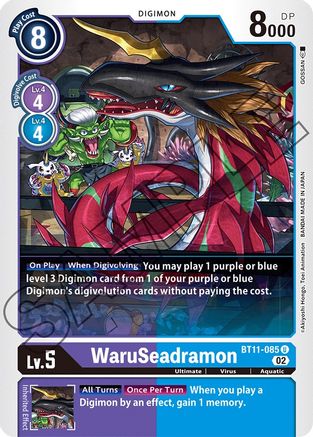 WaruSeadramon (BT11-085) - Dimensional Phase Foil
