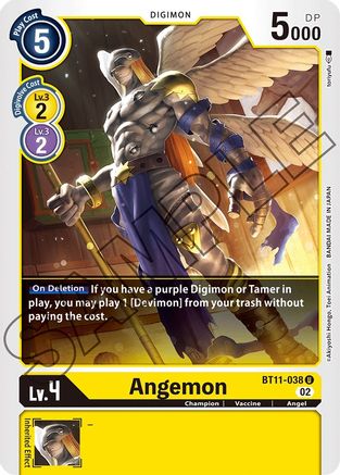 Angemon (BT11-038) - Dimensional Phase Foil