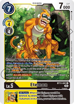 Etemon (BT11-041) - Dimensional Phase