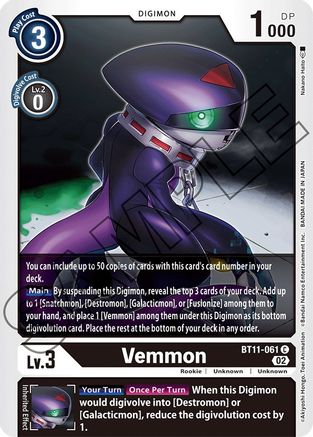 Vemmon (BT11-061) - Dimensional Phase Foil