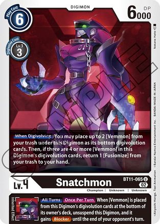 Snatchmon (BT11-065) - Dimensional Phase Foil