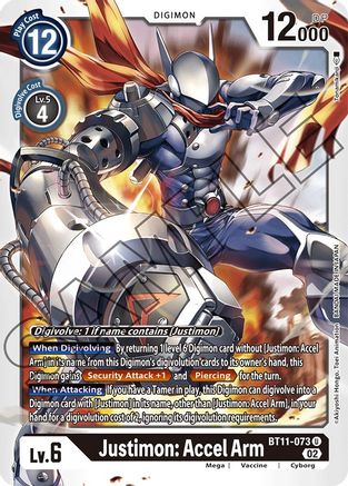 Justimon: Accel Arm (BT11-073) - Dimensional Phase