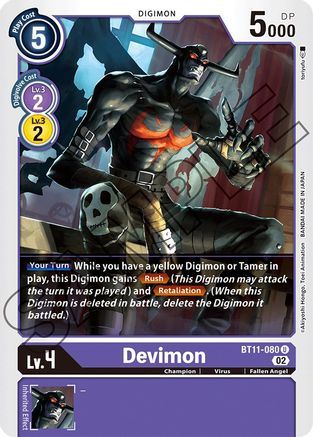 Devimon (BT11-080) - Dimensional Phase Foil