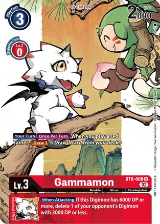 Gammamon (Digimon Illustration Competition Pack 2022) (BT8-008) - Dimensional Phase