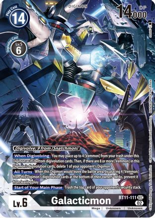 Galacticmon (Alternate Art) (BT11-111) - Dimensional Phase Foil