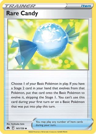 Rare Candy 141  SWSH Crown Zenith - Uncommon
