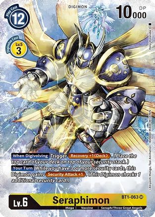 Seraphimon (Alternate Art) (BT1-063) - Dimensional Phase Foil