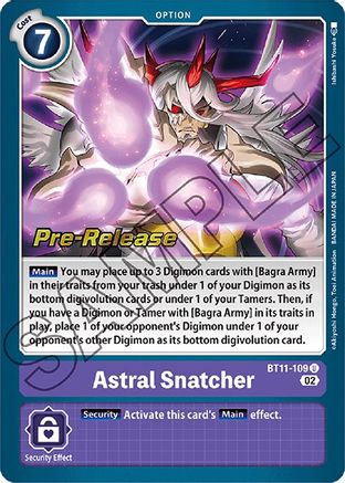 Astral Snatcher (BT11-109) - Dimensional Phase Pre-Release Cards Foil